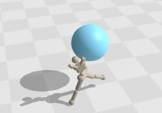 Brax humanoid reaching goal with SIGReg-ISO regularization on actor trunk